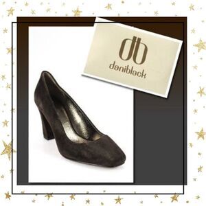 Daniblack Espresso Suede Chickie’s Tessa Heels 8.5